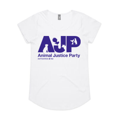 Women's White Scoop Neck Outreach Tee Thumbnail